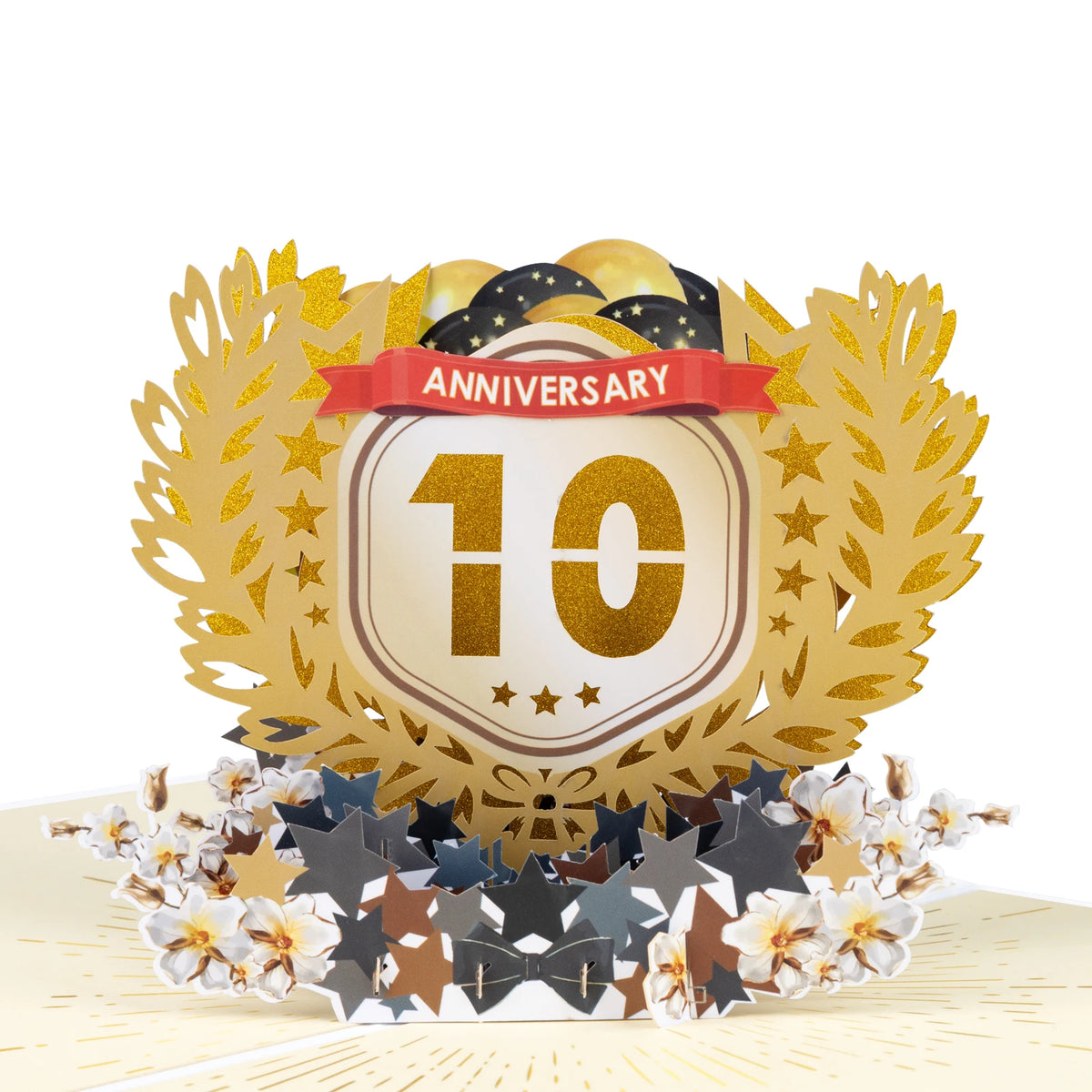 Anniversary Cards 1-100 Years – Elegant Numbered Greeting Card for Couples, Weddings, Milestone Celebrations