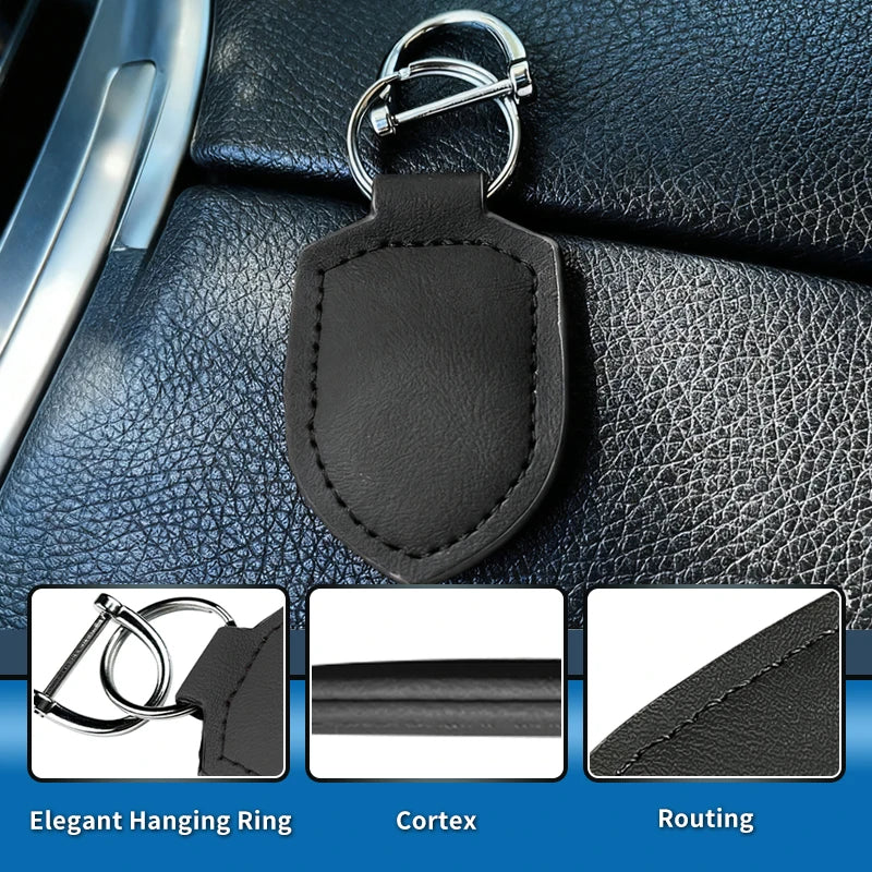 Car logo Shield-shaped Keychain Key Ring Key Organizer Clip Decoration Accessories Fashion Trend Elements