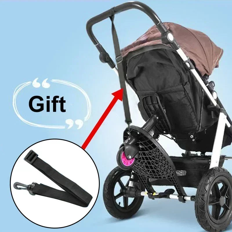Baby Stroller with Ride-on Board Stroller Pedal Adapter Stroller Attachment with Removable Seat and Standing Platform