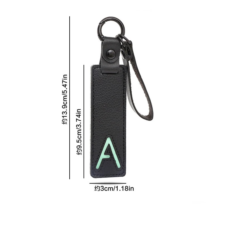 New Leather English Key Chain With 26 Full Letter Text Tags And Pendant Keychains Party Gift Wholesale