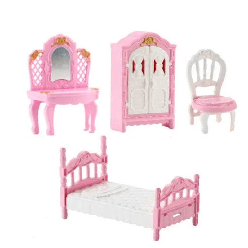 1:12 Miniature Home Furniture Set, Doll Accessories For Bedroom, Living Room, Kitchen And Bathroom, Doll House Accessories, Gift