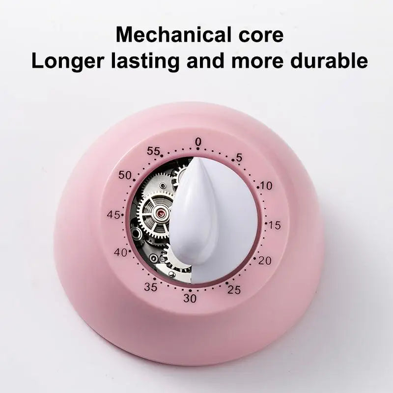 Mechanical Kitchen Timer With Loud Alarm And Battery Free Design Perfect For Home Cooking Baking And Study Time Management