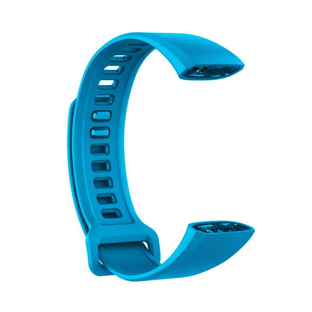 Bracelet en silicone bleu vif pour Huawei Band 2 Pro, bracelet pour poignet, doté d’un design courbé élégant et de trous de réglage.