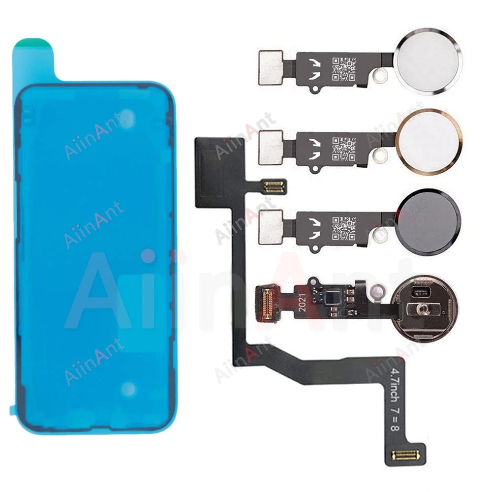 Waterproof Sticker + Flex For iPhone 7 8 6 6s Plus SE 2020 2022 2 3 Return Back Home Button Flex Cable Phone Parts