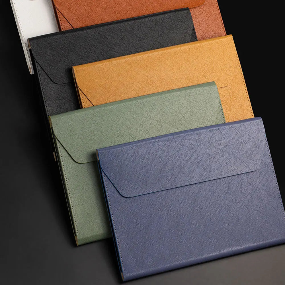 Leather A4 Document Folder,Business Briefcase File Bag,Document Paper Organiser Bag,Travel Document Holder For Office Storage