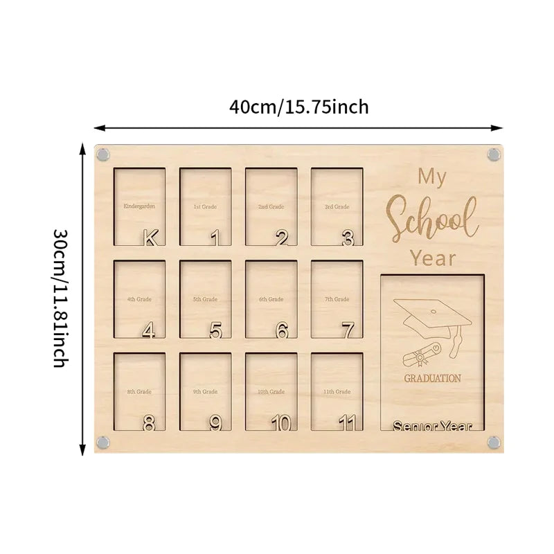 Graduation Year Photo Frame Senior Year Wooden Photo Frame Back To School Graduation Party Decorations Graduation Photo Frame