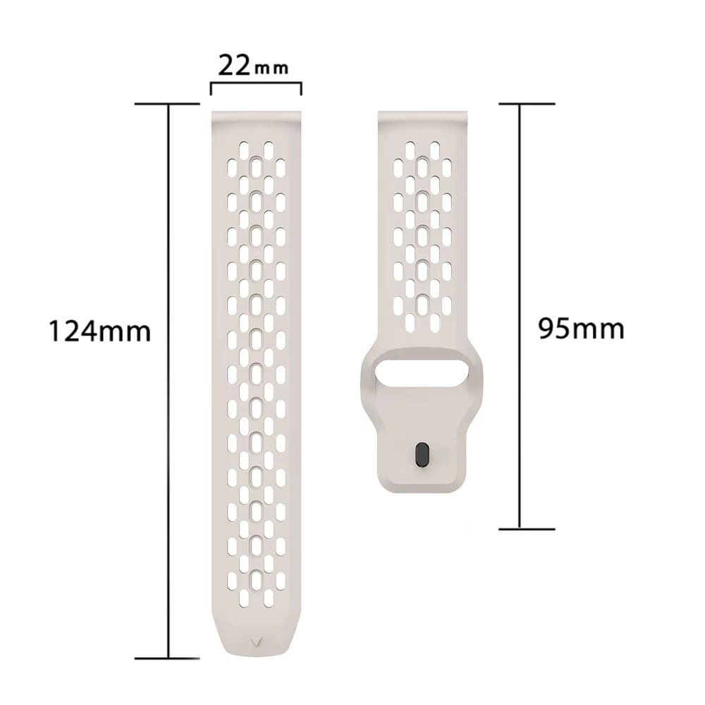 correa deportiva de silicona gris claro para el cmf watch pro 2 con diseño perforado y hebilla ajustable para el cmf watch pro