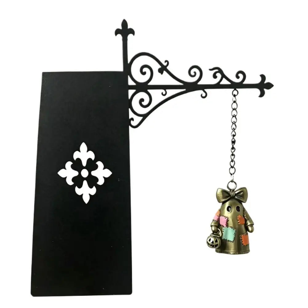 Ghost Bookshelf Lantern Vintage Hanging Mini Library Lamp Scrollwork Bracket Bookend Style Decor Light Warm Ornate Desk Lighting