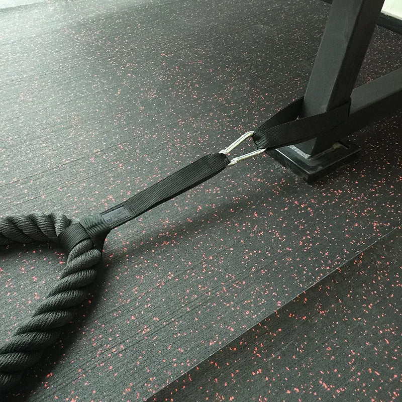 2pcs Battle Rope Anchor Strap Heavy Duty Reinforced Nylon Easy and Fast Setup Gym Workout Crossfit Accessories Muscle Equipment