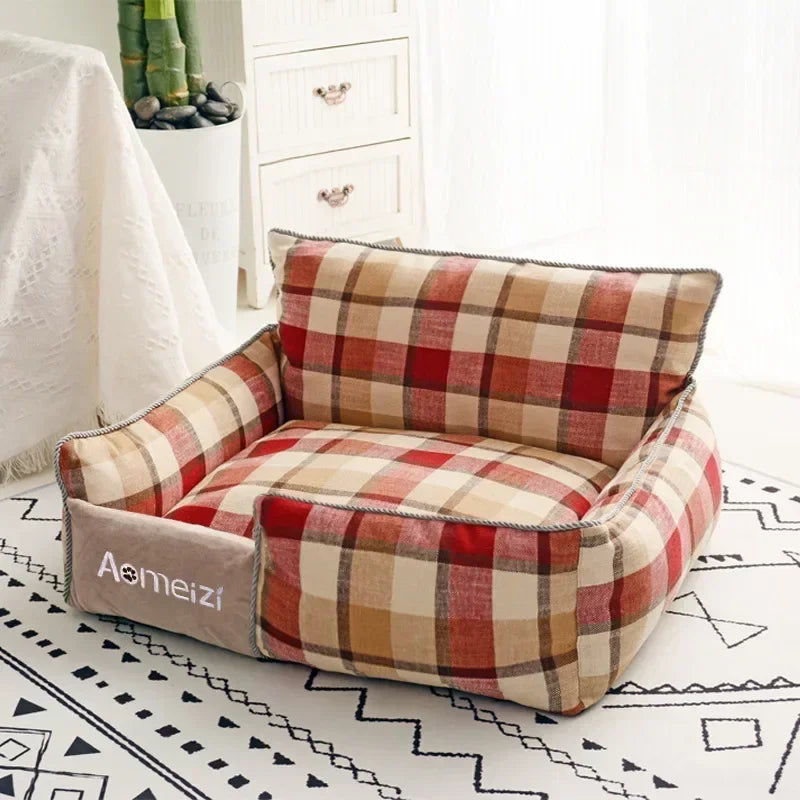 Warm Soft Pet Bed Removable Washable Sofa Cushion Pet Mat Indoor Kennel Sleeping House for Puppy Cat Dog Daily Pet Supplies