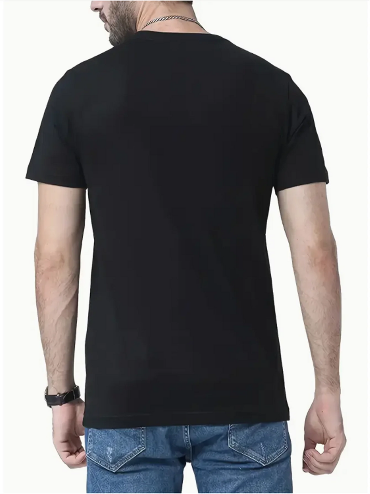 Men's T-shirt High Quality Funny letter Printed Casual Loose Streetwear Cool Men T Shirt O-neck Male Top Tees