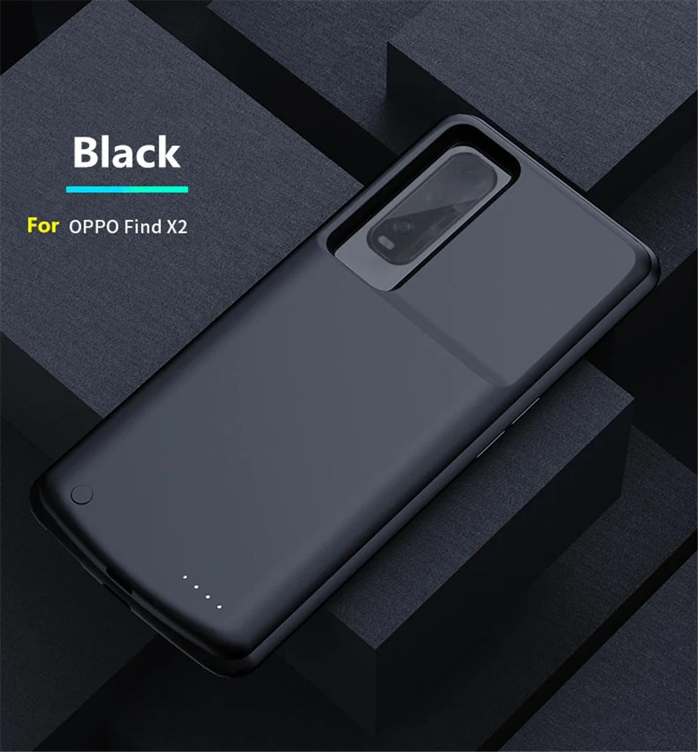 10000mAh Extrenal Battery Cases for OPPO Find X2 Pro Portable Charger Power Bank Battery Cover for OPPO Find X2 Charging Case