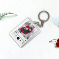 Personalized Spotify Music Player Keychain Your Own Photo Acrylic Keyring Custom Song Artist Picture Couple Anniversary Souvenir