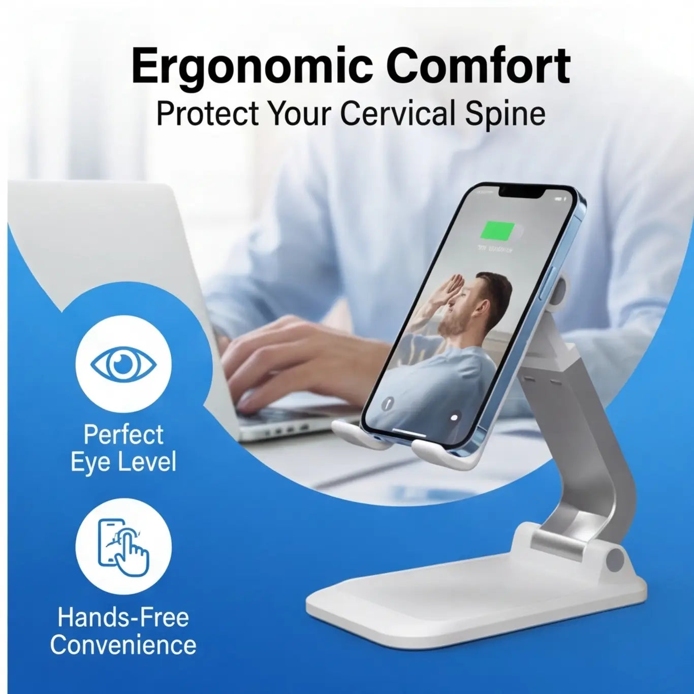 Desk Mobile Phone Holder Stand for Iphone Ipad Xiaomi Adjustable Desktop Tablet Holder Universal Table Cell Phone Stand
