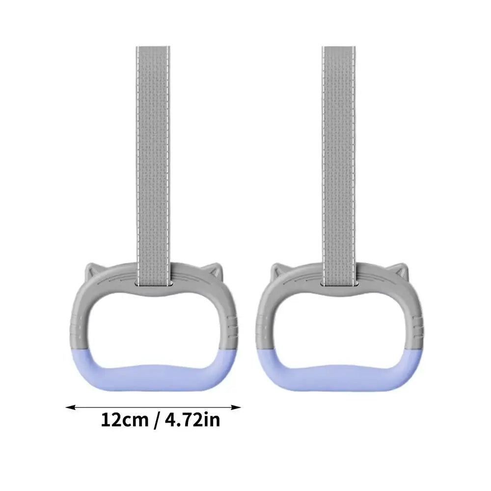 With Straps Gymnastic Rings Durable Adjustable Straps Pull Up Bar Comfortable Non-Slip Fitness Exercise Ring Gymnastics Practice