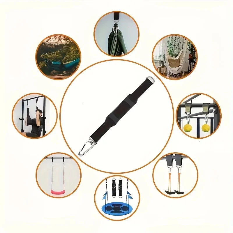 10-inch multifunctional non-slip safety belt, fitness ring horizontal bar, double-layer strap, sandbag swing connecting belt.