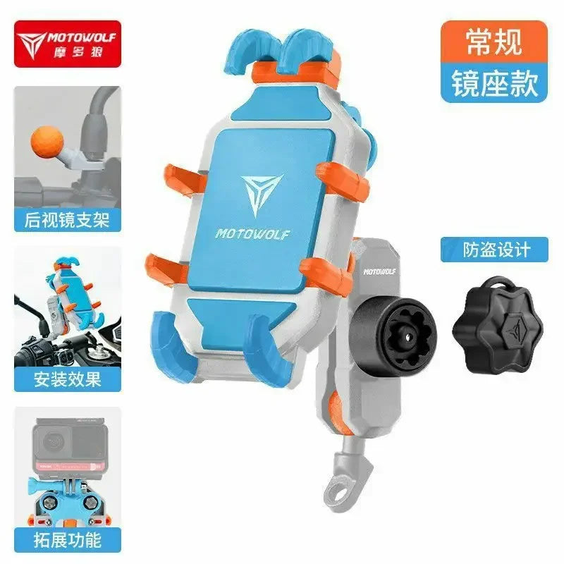 Motorcycle Wireless Charging Phone Holder Cradle Moto Support Cellphone Suporte Celular Motos Handlebar Mount biker Accessories