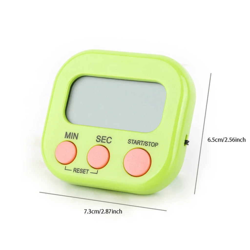 Digital Kitchen Timer with Magnetic Electronic Tool for Cooking Countdown Timing Cook Friendly Alarm Clock Counter with Stand