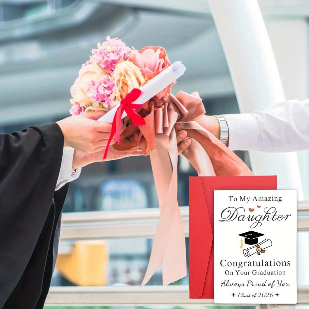 The graduation gift for 2026 is her 2026 high school and college graduation card, a gift for her daughter