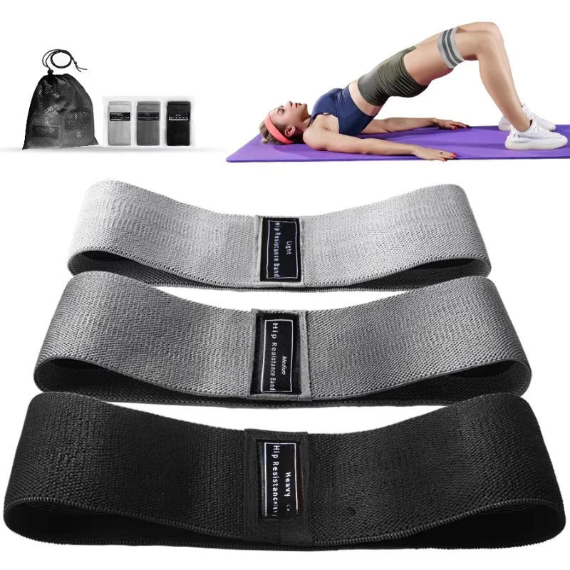 Resistance Bands for Yoga Fitness Hip Shaping Elastic Booty Bands Thickened Anti Slip Workout Resistance Bands for Home Gym