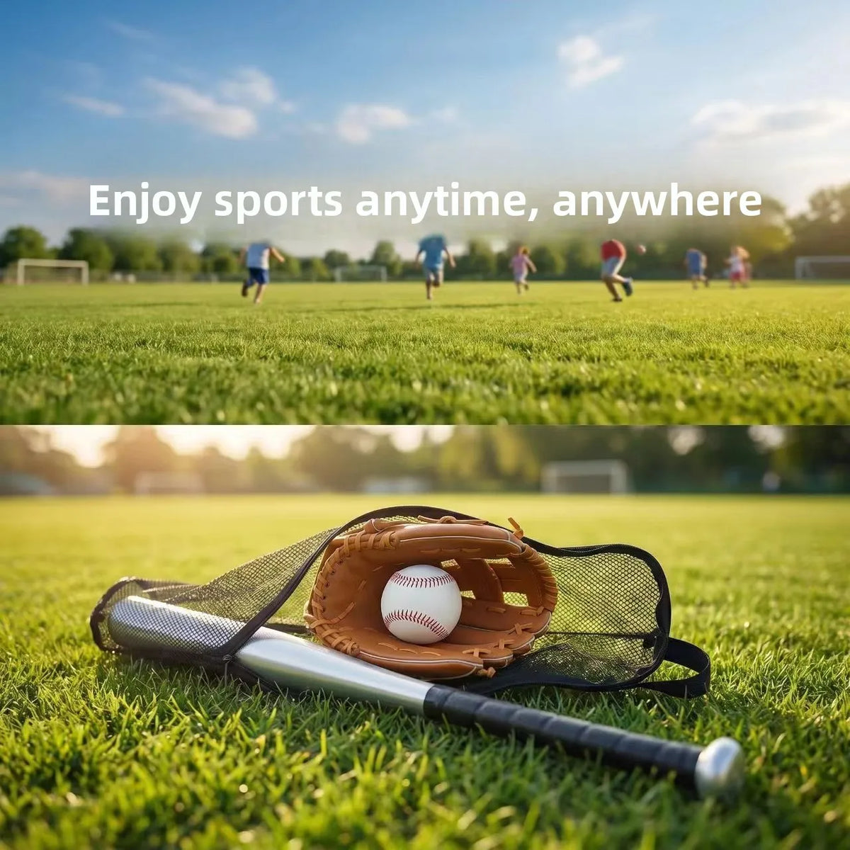 3 In 1 Baseball Set for Beginners,Baseball Bat/Baseball Glove/Soft Baseball Balls,Outdoor Backyard Training Sports Kit,Gift