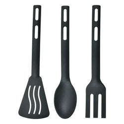 Kitchen Cooking Tools 3Pcs Mini Nylon Kitchen Utensils Set Spoon Fork Cooking Utensils Portable Camping Picnic Tableware Kit