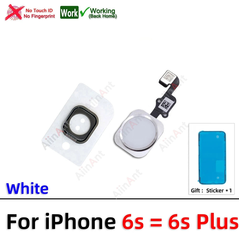 Waterproof Sticker + Flex For iPhone 7 8 6 6s Plus SE 2020 2022 2 3 Return Back Home Button Flex Cable Phone Parts