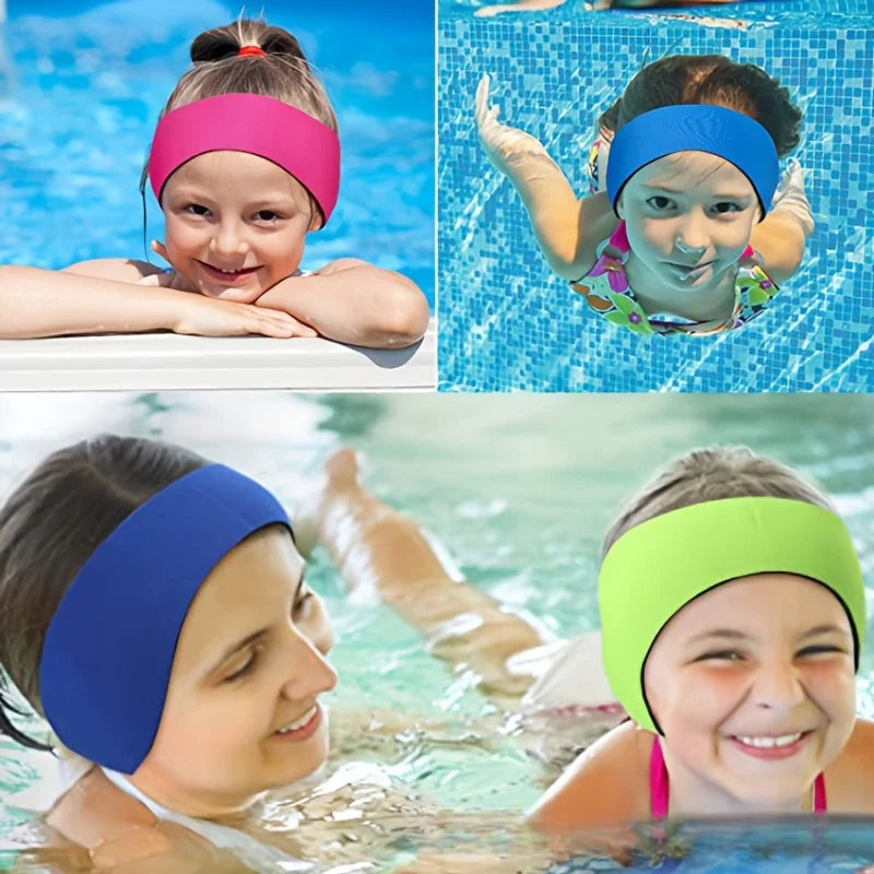 1pc Swimming Ear Protection Headgear Waterproof Diving Fabric Breathable Water Sports Ear Protection Swimming Accessories