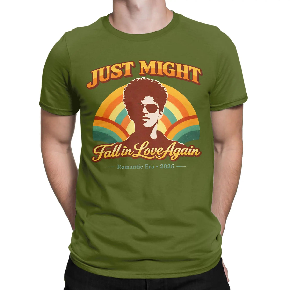 Men T-Shirts The Romantic Tour Brunos Mars Vintage 100% Cotton Tees Short Sleeve  T Shirts Crewneck Clothing 4XL 5XL