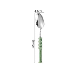 Refined Stainless Steel Western Dining Cutlery Set for Hotels