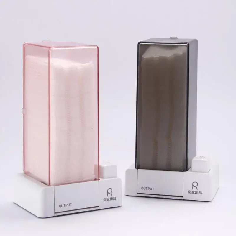 Automatic Cosmetic Cotton Box Press Type Dustproof Makeup Remover Cotton Pad Storage Dispenser Home Gadgets