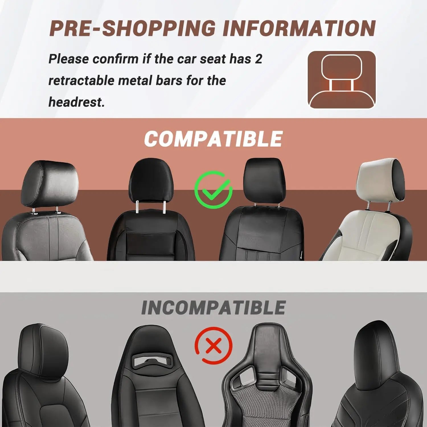 Foldable Car Headrest Back Seat Table High Load‑Bearing Rear Seat Laptop Food Tray Universal Car Interior Accessories