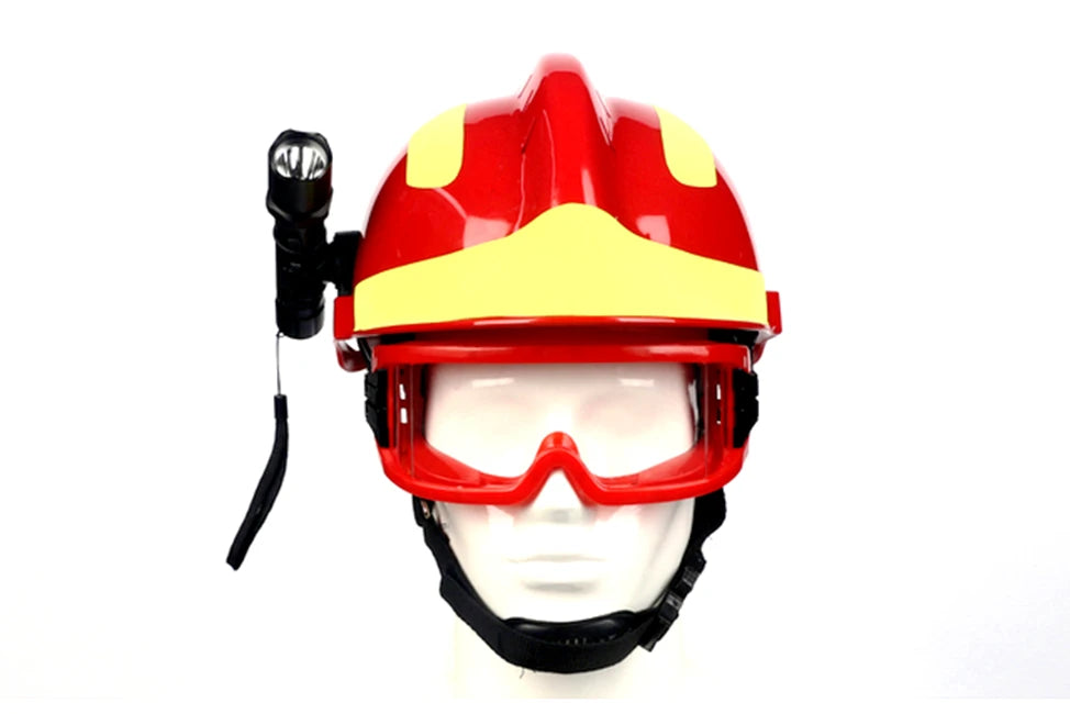 F2 Safety Rescue Helmet Emergency Rescue Fire ABS helmet With Headlamp and Protective Goggles Firefighter Protective Helmet