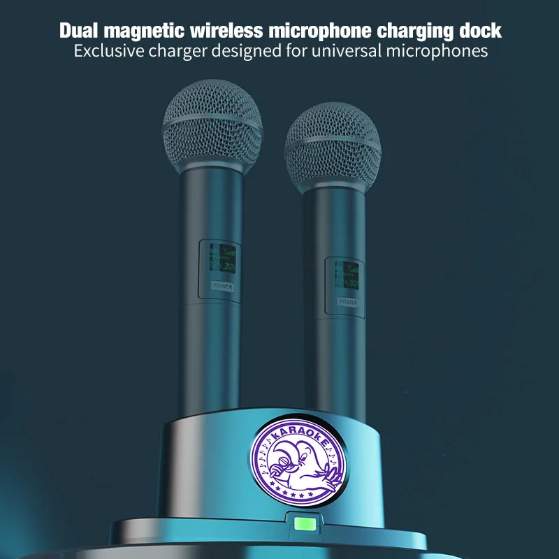 Wireless Handheld Microphone Charger Plug and Play Universal Microphone TYPE-C Desktop Charging Stand Microphone Storage Stand