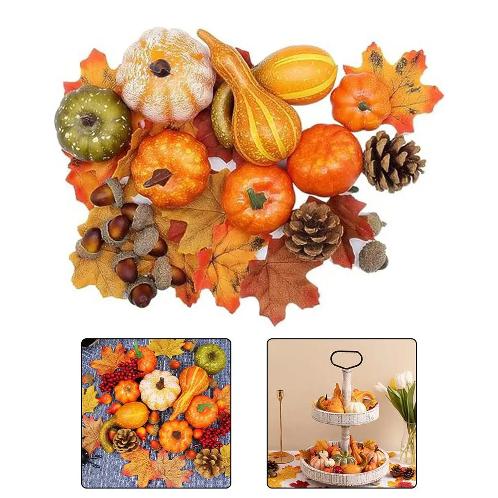 Harvest Decor Autumn Home D cor Reusable Holiday Decor Autumn Leaves Decorative Accents Decor For Thanksgiving And Halloween