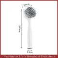 Kitchen Cleaning Brush Long Handle Dish Brush Stove Grease Scrubber 2in1 Cleaning Tools with Suction Bottom for Sink Pots Pans