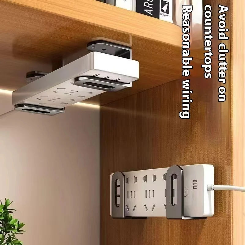 2pcs Home Router Storage Box Wall Artifact Set-top Box Wall-mounted Fixture Support Bracket Wifi Placement Rack For Living Room