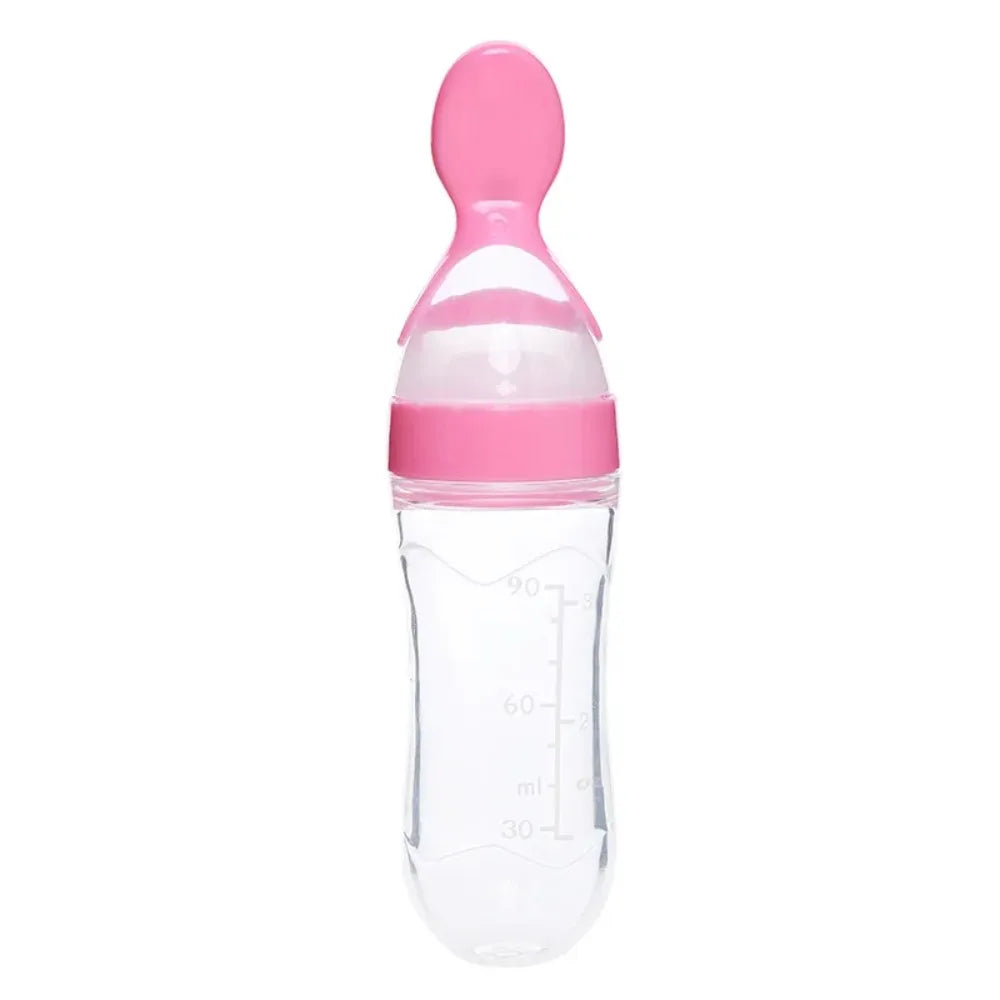 90ML Baby Feeding Bottle Spoon Milk Bottle Baby Training Feeder Food Supplement Food Feed Spoon Baby Gadgets BPA Free