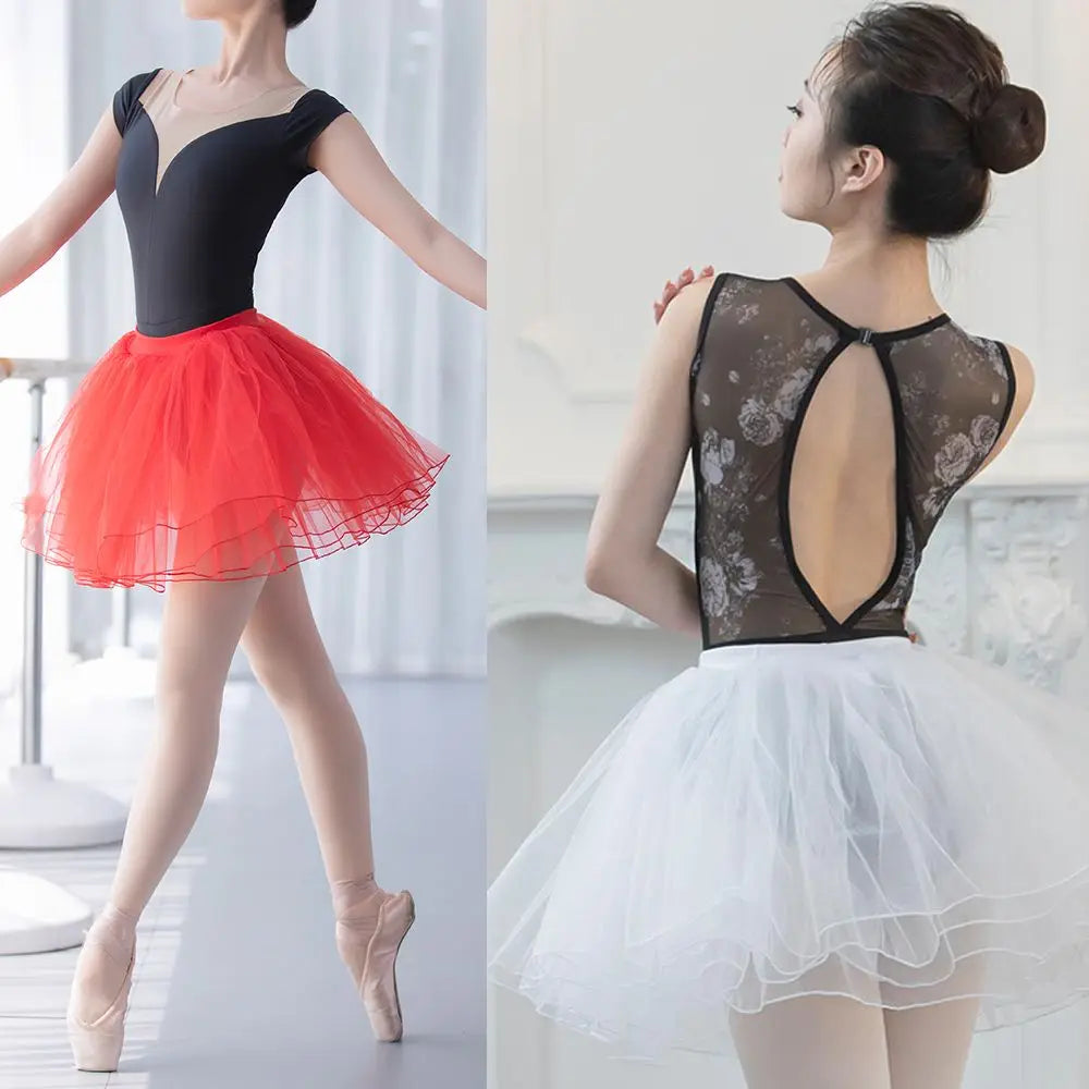 Fashion Elastic Pleated Dance Party Ballet Skirts Tutus Skirt Puffy Skirts Lolita Petticoat