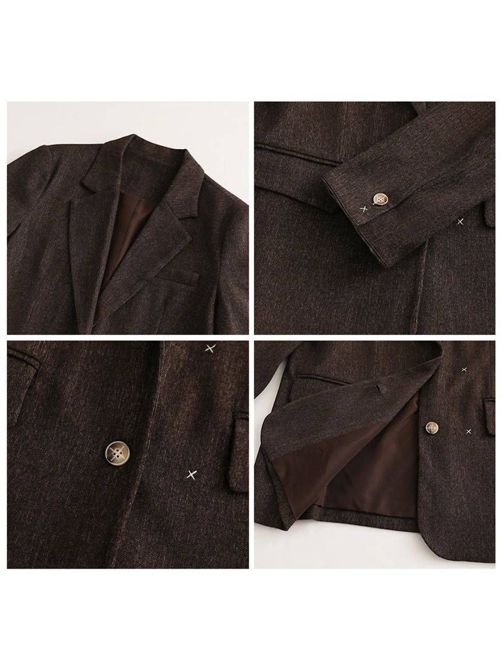 CHIC VEN Fashion Women Blazers Single-breasted Loose Casual New Retro Office Ladies Folding Cuffs Suit Jacket Spring Autumn 2026