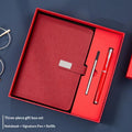 PU Leather Pen and Notebook Corporate Gift Set with Stylus Pen Refill for Business Gifts Office Essentials