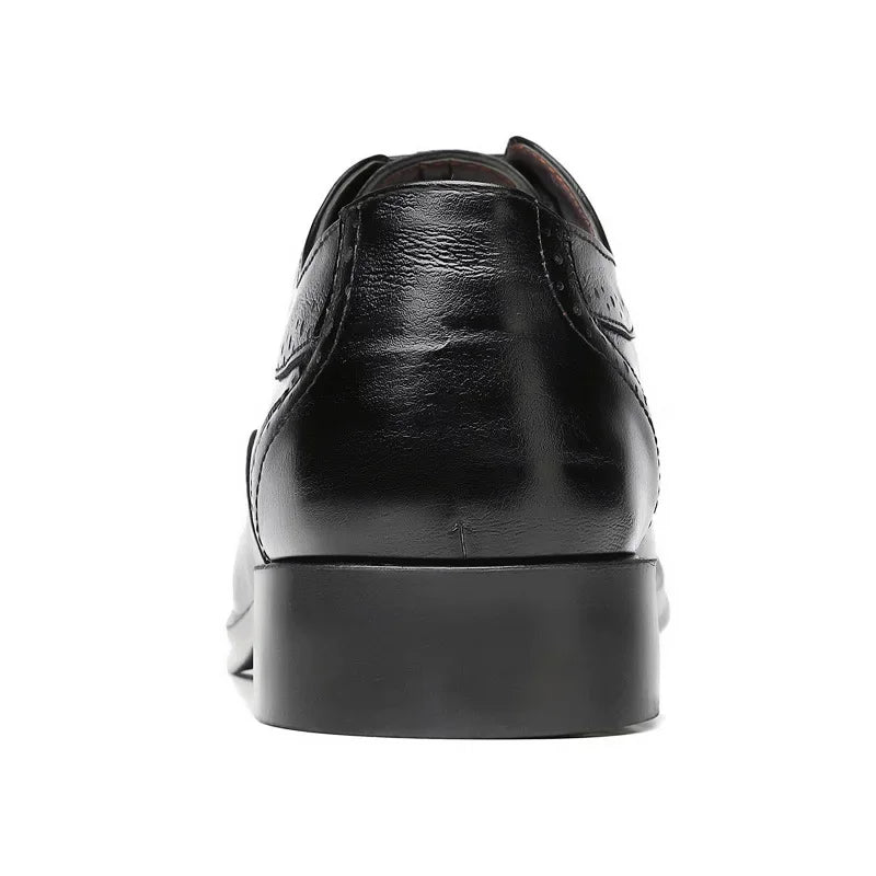 Handcrafted Men's Oxford Shoes Genuine Leather Dress Shoes for Men Classic Business Formal Shoe Suit Party Men's  Leather Shoes