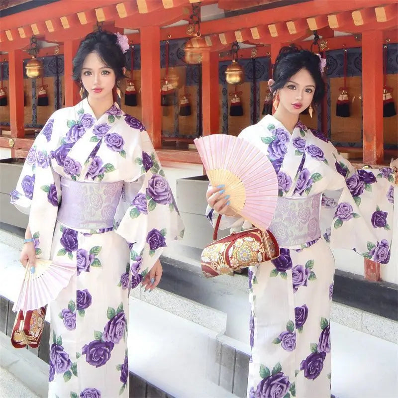 Girl Dress Yukata Women Clothing Fashion Photography Clothes Ethnic Style Stage Japan Kimono Cosplay Performance Costumes