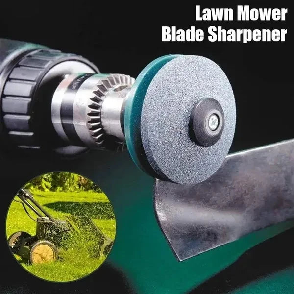 50mm Lawn Mower Sharpener Blade for Power Hand Drill Knife Sharpening Stone Grindstone Grinding Tool Garden Whetstone Sander
