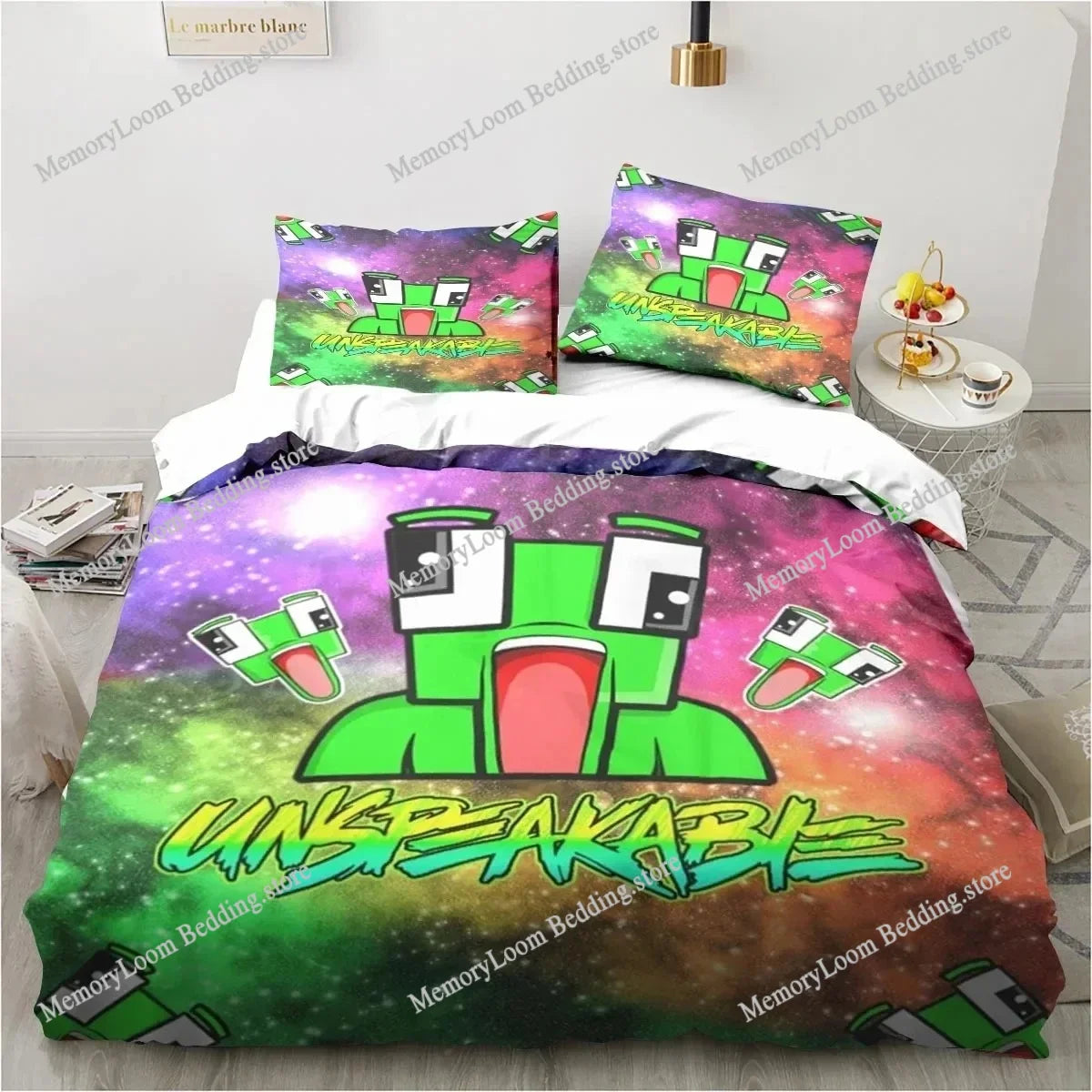 Cartoon Funny Play Unspeak.able Bedding Set Bedroom Soft Bedspreads for Bed Comefortable Duvet Cover Quilt and Pillowcase