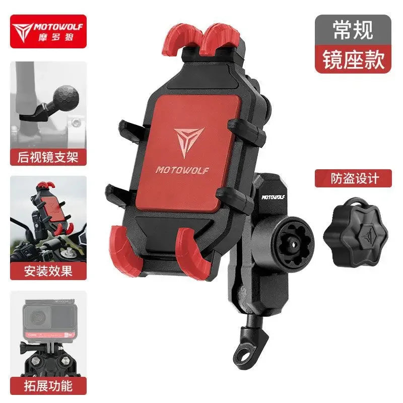 Motorcycle Wireless Charging Phone Holder Cradle Moto Support Cellphone Suporte Celular Motos Handlebar Mount biker Accessories
