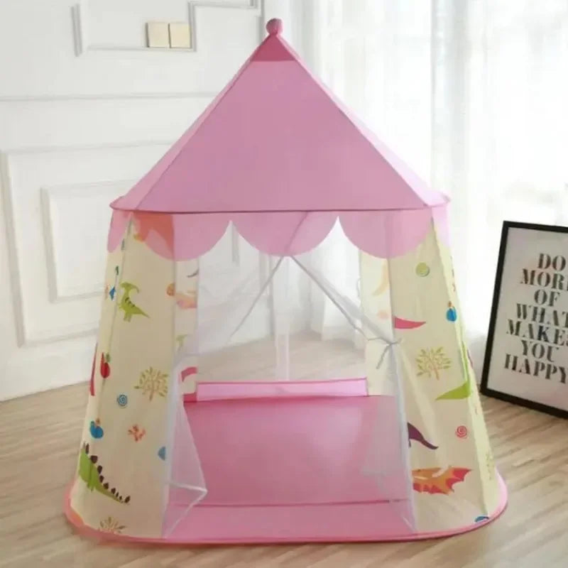 Kid Tent House For Game Room Decor Kids Outdoor Game Summer Children's Tents Princess Castle Tents Portable Foldable Outdoor Fun