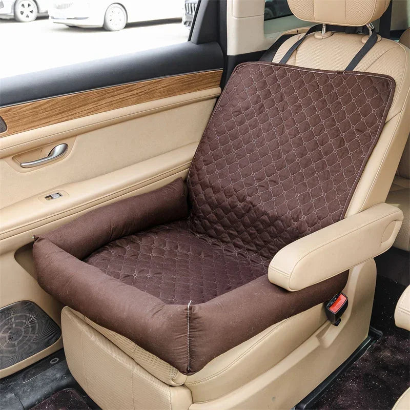 Dog Cat Pets Car Seat Cushion Outdoor Travel Hanging Bag Quilted Seat Pet Bed Car Nest Mat Comfortable Universal Car Accessories