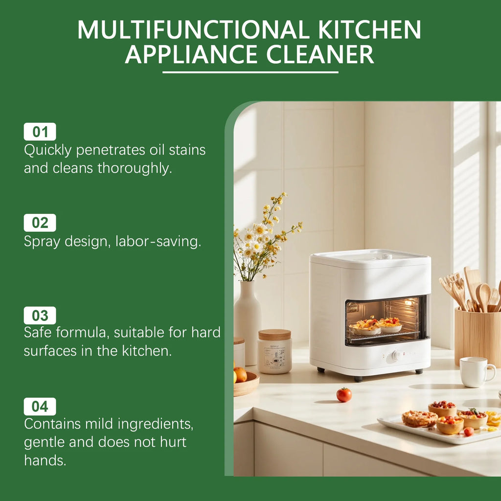 Kitchen Appliance Cleaner - Gentle Formula for Grease Removal, Stain Cleaning, Restoring Shine and Protective Coating