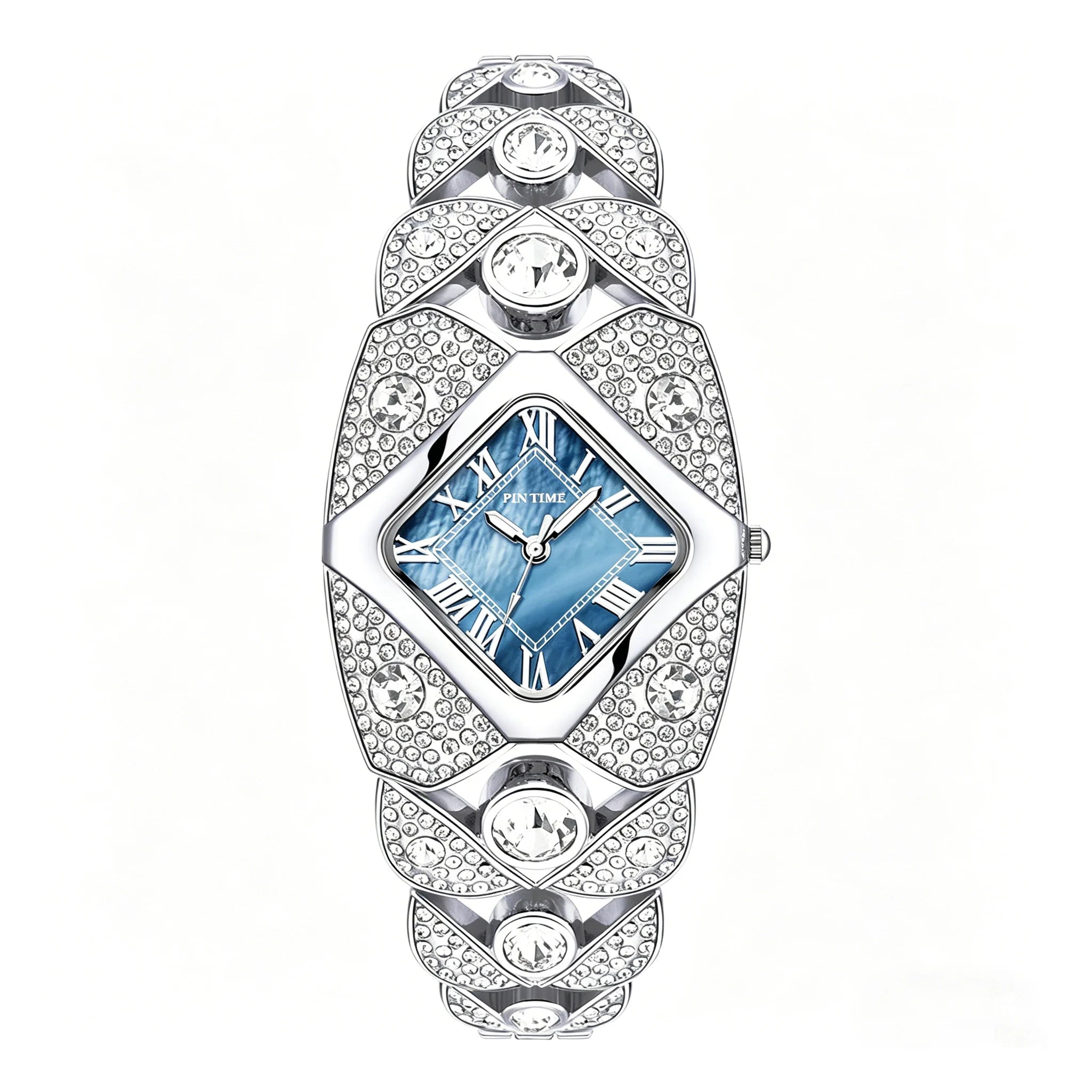 Women's Watches Fashion Quartz Wrist Watch for Ladies Roman Dial Dazzling Diamond Waterproof Luminous Luxury New